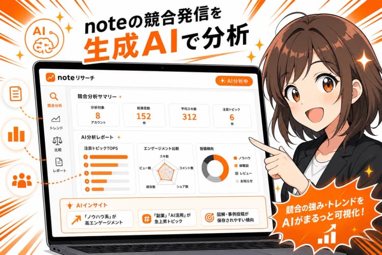 note競合リサーチ（生成AI） の画面 4