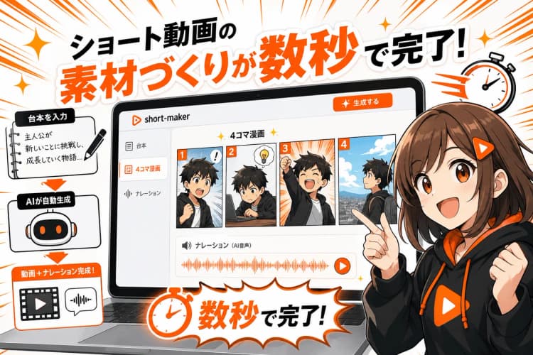 short-maker（AI漫画＆ナレーションスタジオ） の画面 9