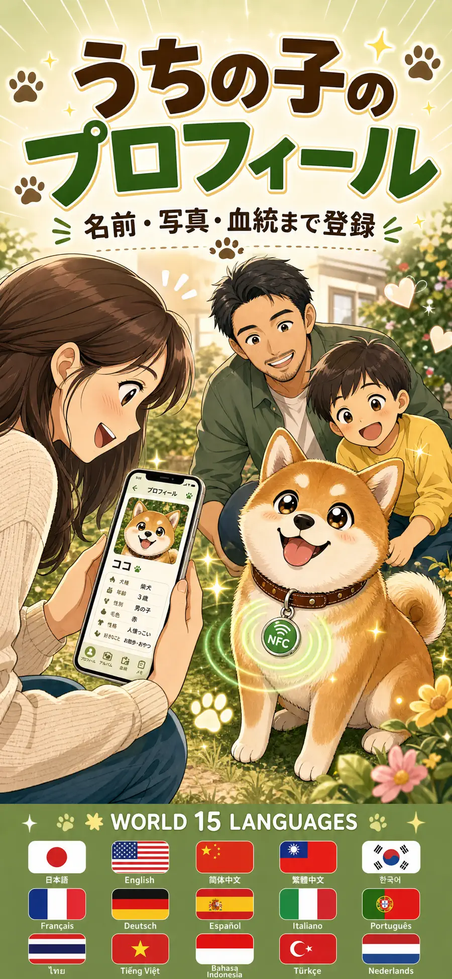 NFCドッグタグ — 迷子犬を最速で家族にの画面 7枚目