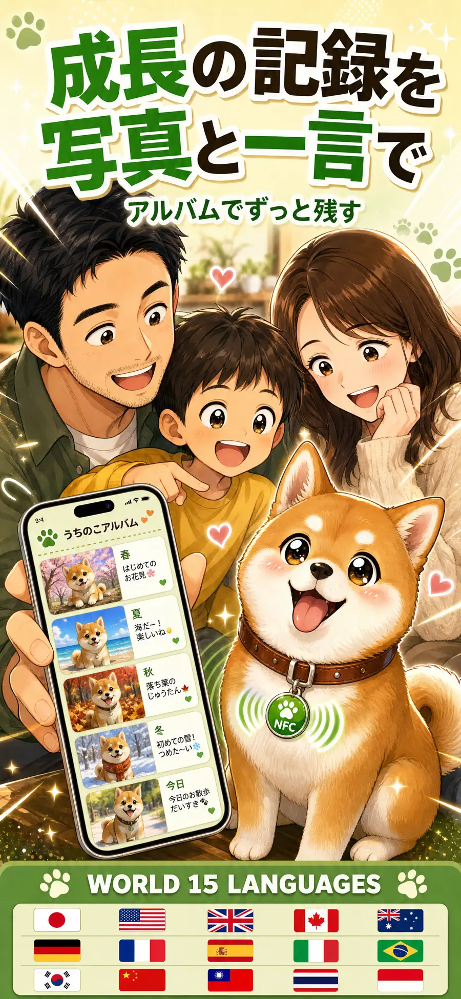 NFCドッグタグ — 迷子犬を最速で家族にの画面 10枚目