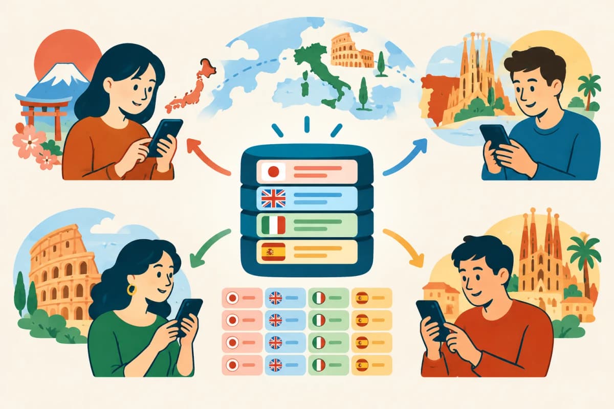 4言語を機械翻訳しなかったを表すイラスト