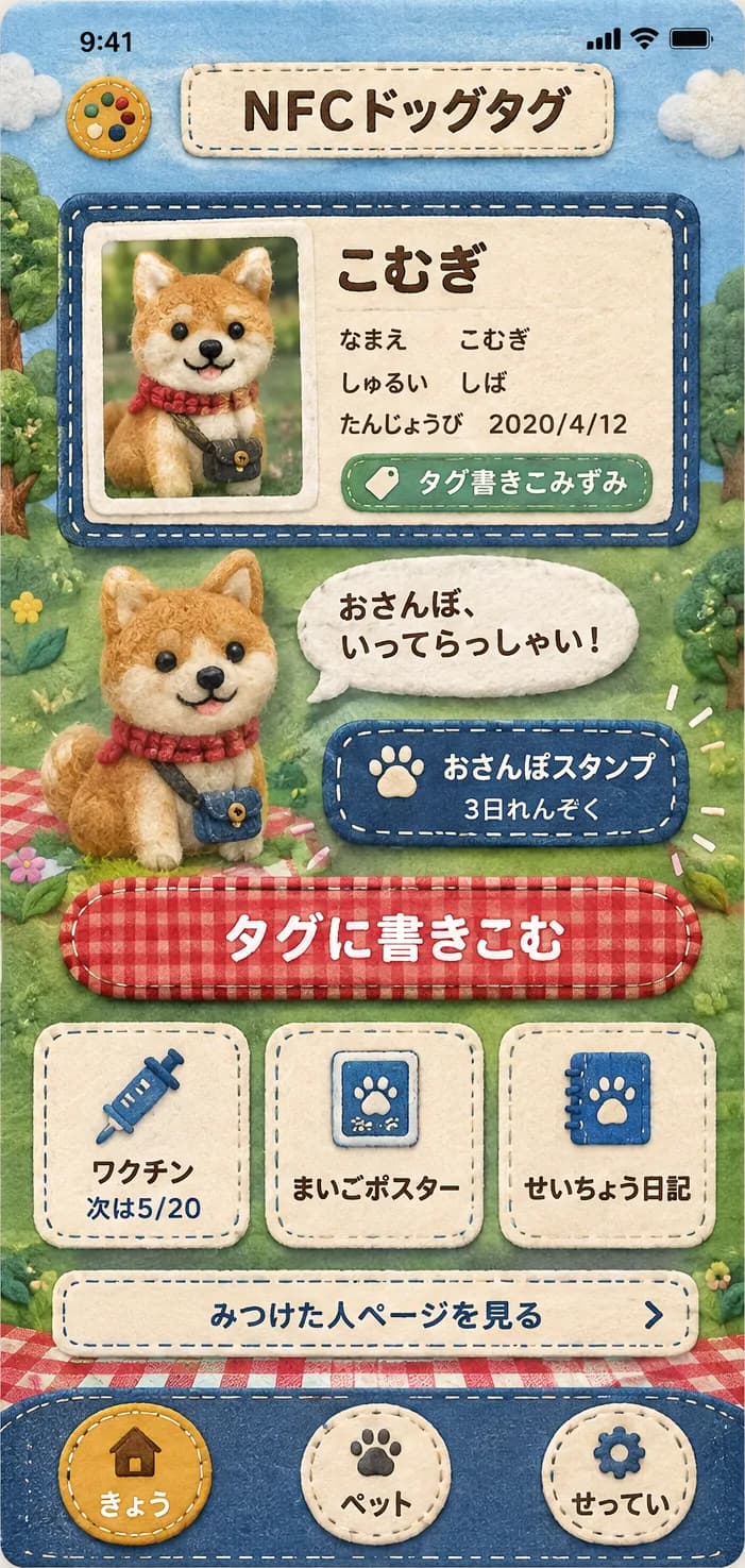 フェルト人形のピクニック:ホーム