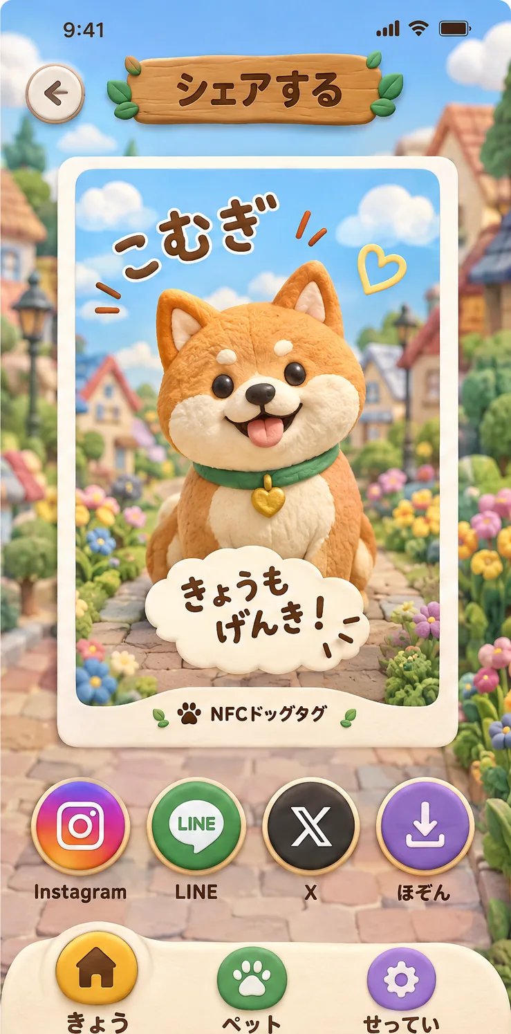 おさんぽの町:シェアする