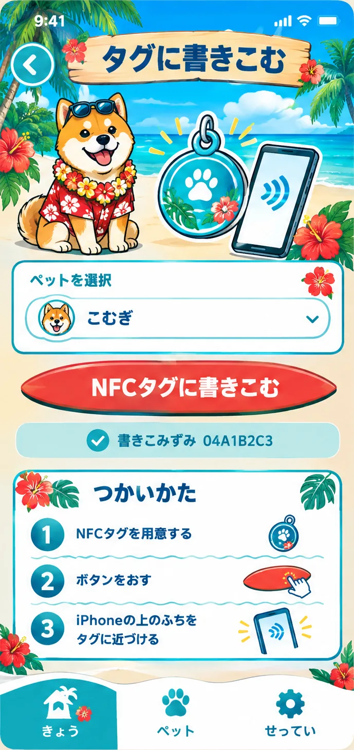 南国リゾート:タグに書きこむ
