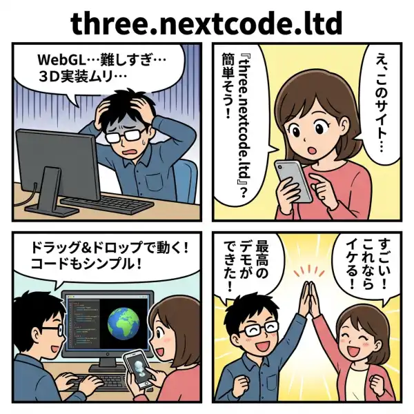 three.nextcode.ltdの4コマ漫画