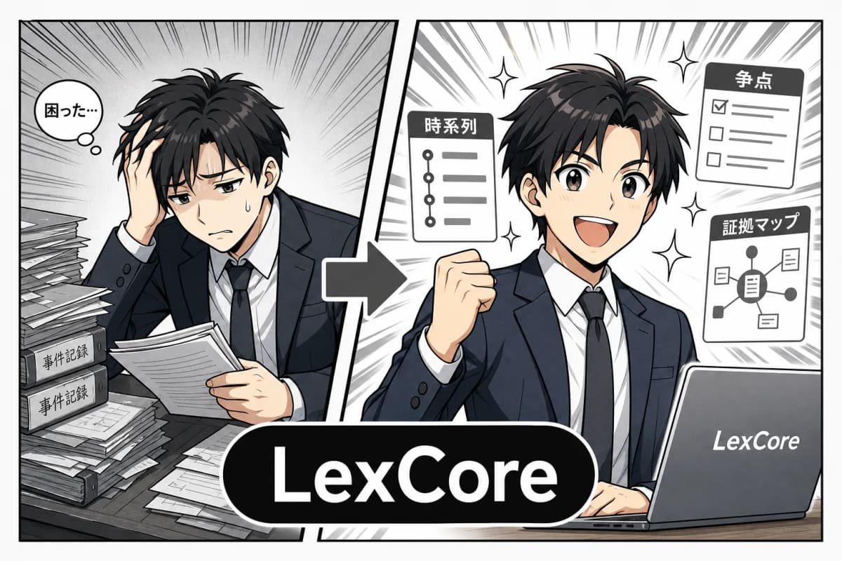 LexCore — 事件記録インテリジェンスAIのサムネイル