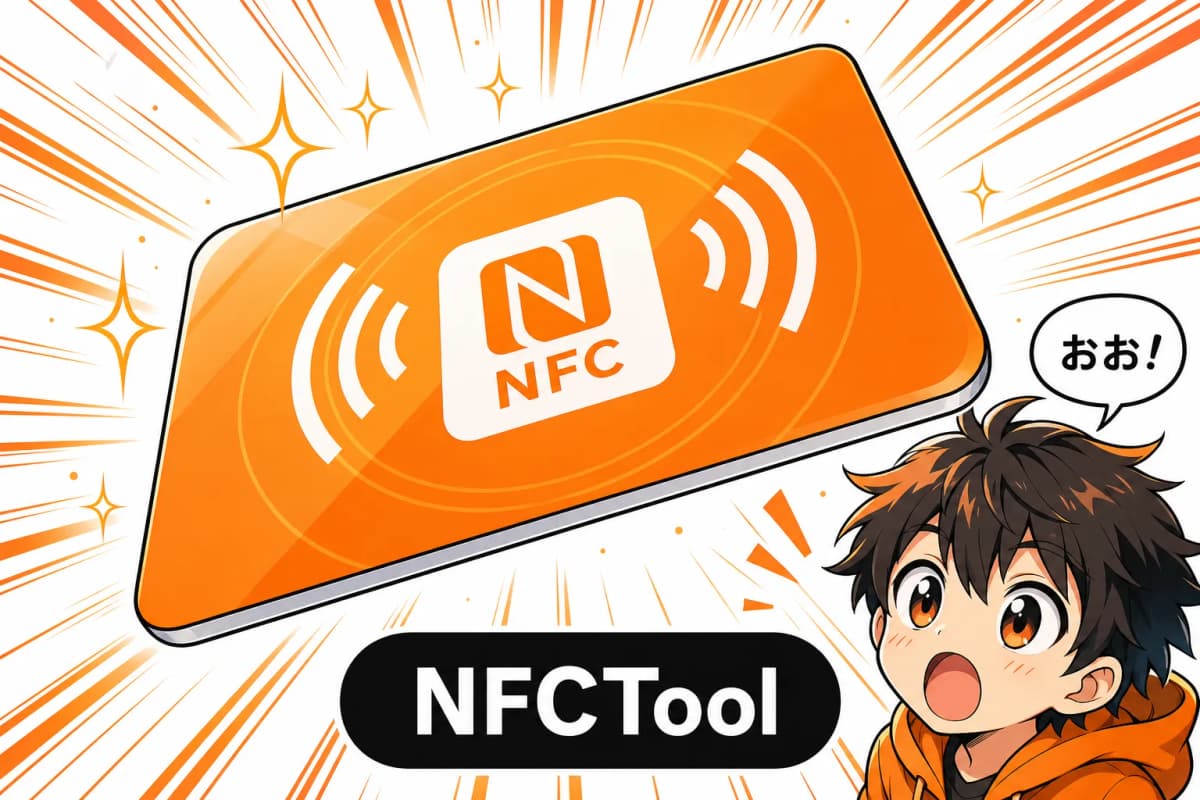 NFCTool 公式LPの画面