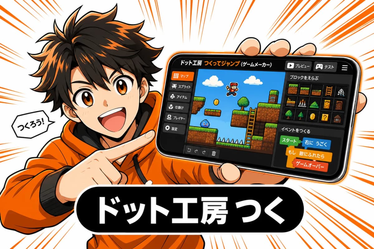 ドット工房 つくってジャンプ(ゲームメーカー)のサムネイル