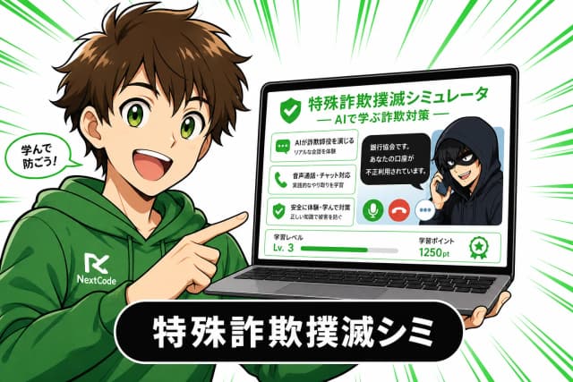 特殊詐欺撲滅シミュレータ — AIで学ぶ詐欺対策のサムネイル