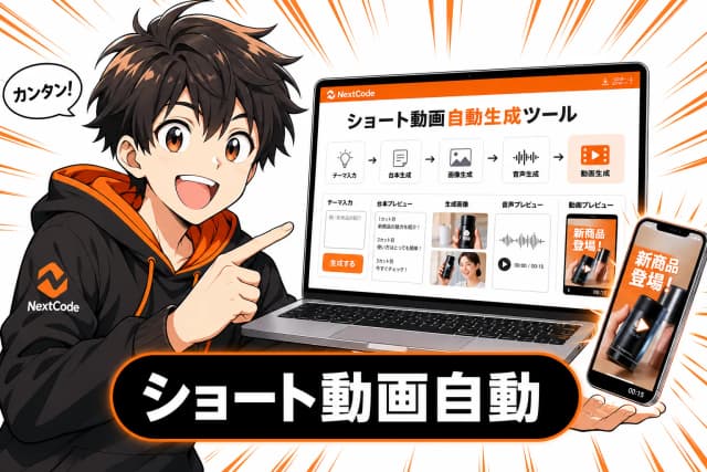 ショート動画自動生成ツールのサムネイル