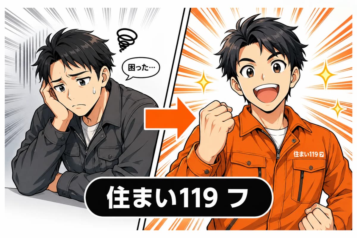 住まい119 フランチャイズ募集LPの画面