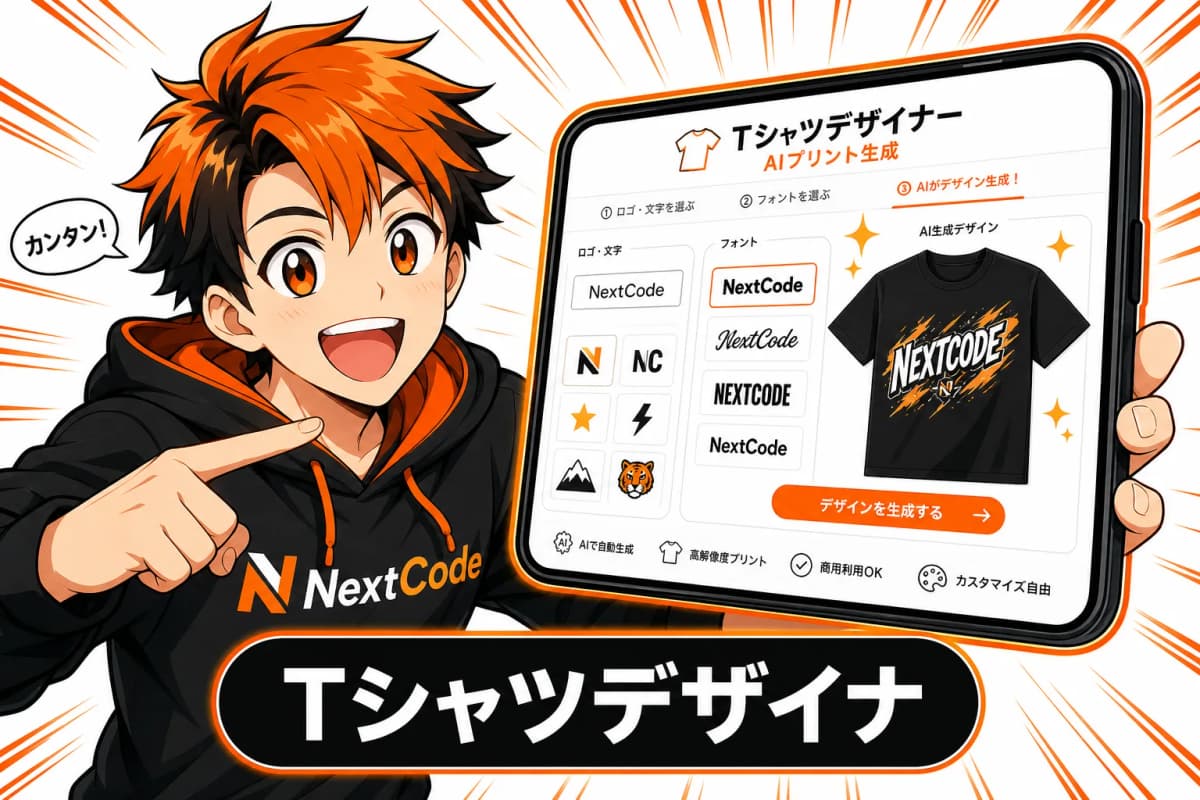 Tシャツデザイナー(AIプリント生成)のサムネイル
