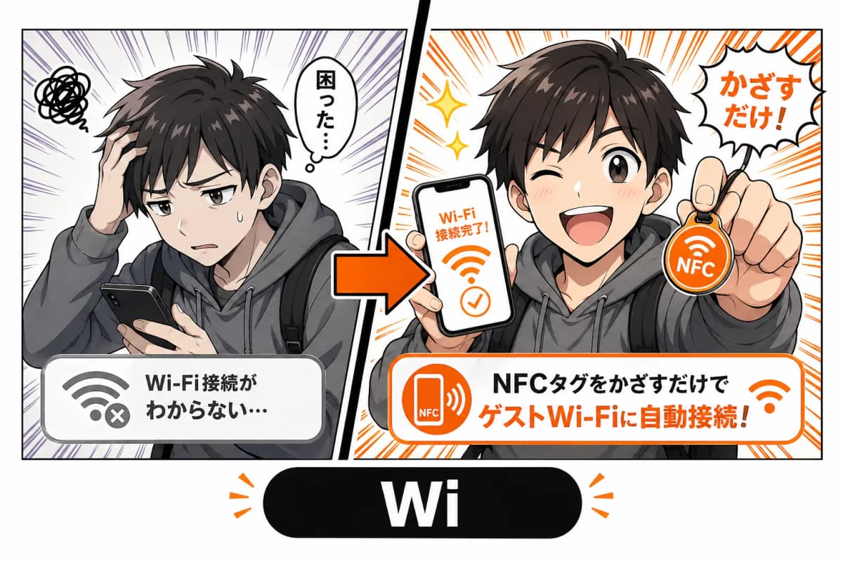 Wi-Fi Connect NFCの画面