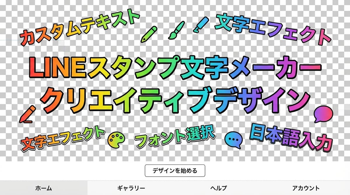 LINEスタンプ テキストデザイナー の画面 1
