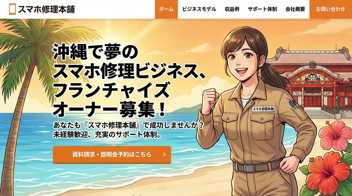 住まい119 フランチャイズ募集LP の画面 1
