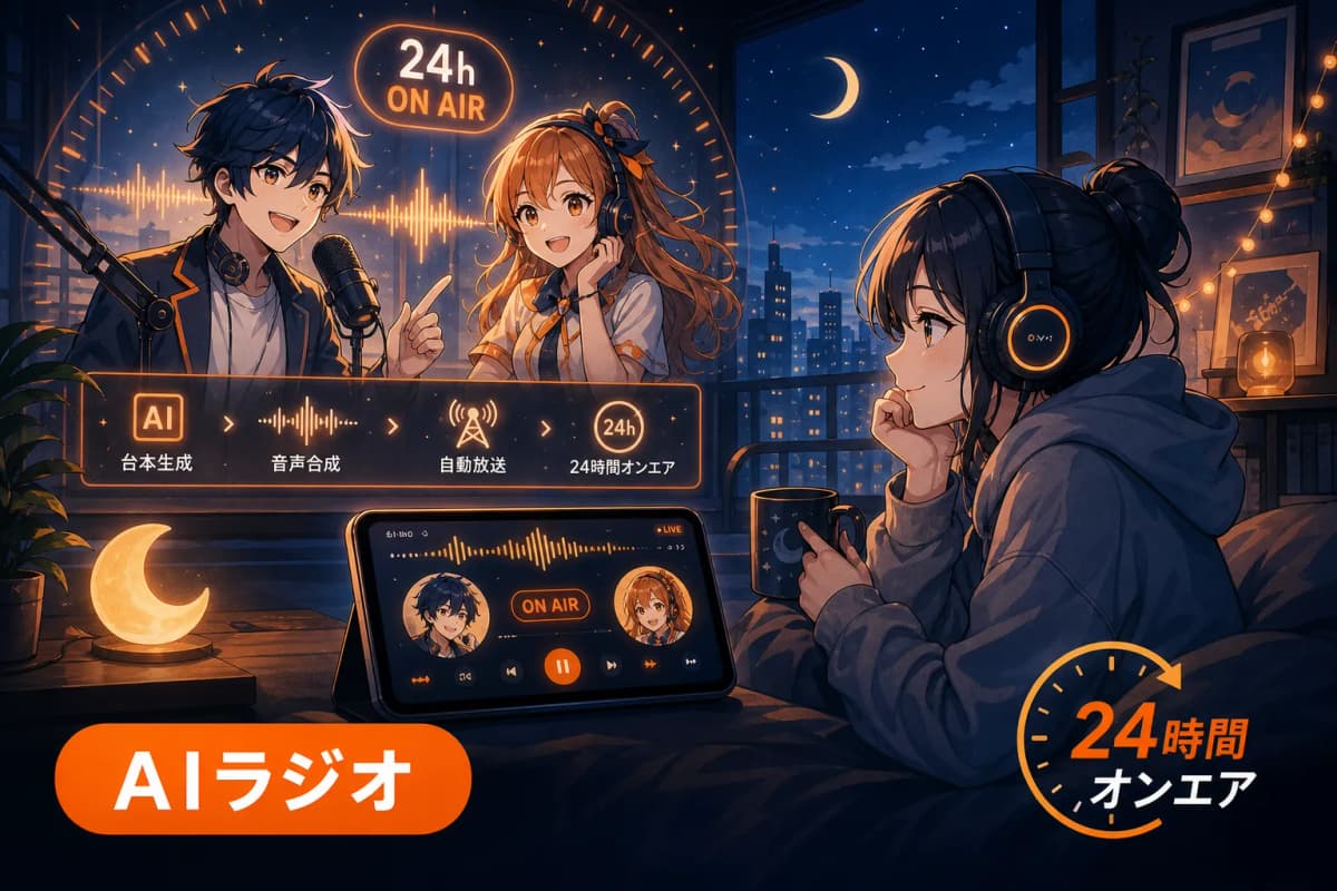 AIラジオ(24時間オンエア) の画面 1