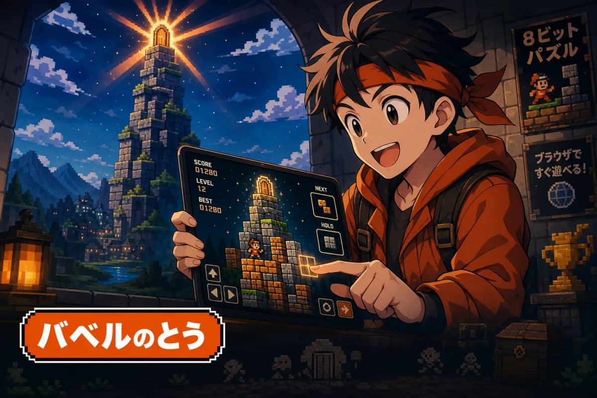 バベルのとう(8ビットパズル) の画面 1