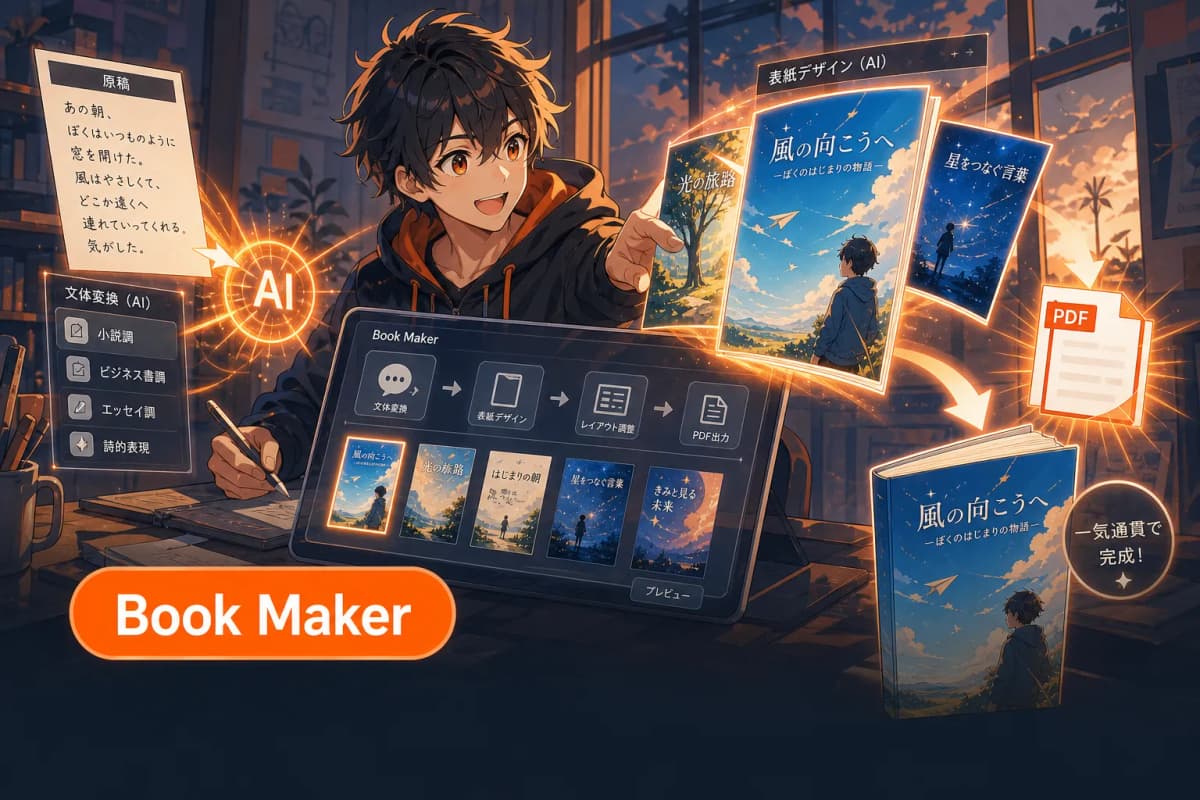 Book Maker(AI書籍制作) の画面 1
