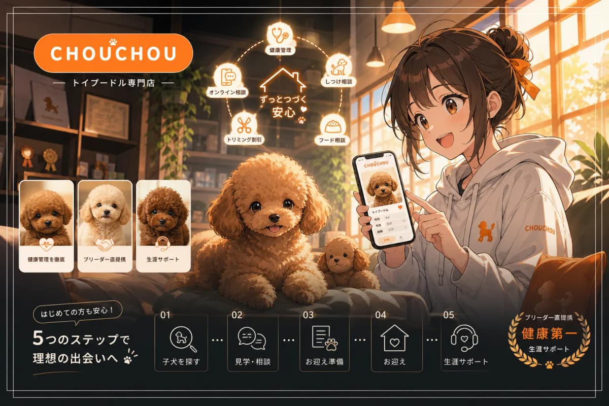 CHOUCHOU(トイプードル専門店) の画面 1