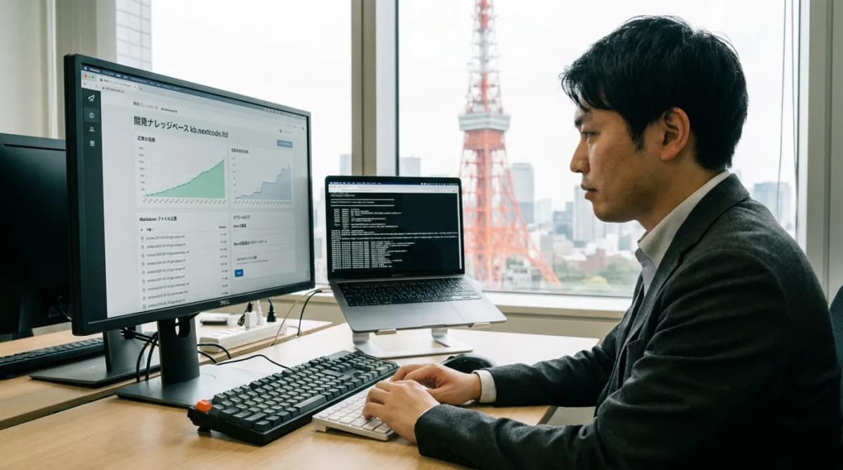 開発ナレッジベース kb.nextcode.ltd の画面 1