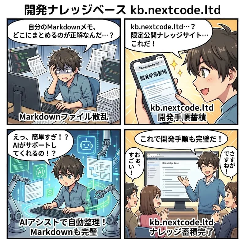開発ナレッジベース kb.nextcode.ltd の画面 2