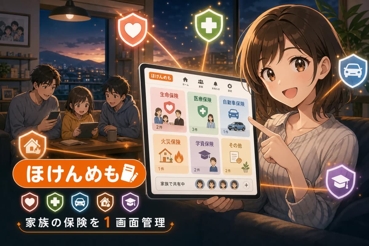 ほけんめも(家族の保険を1画面管理) の画面 1