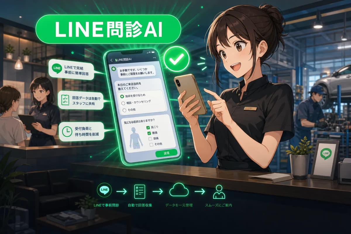 LINE問診AI(受付業務自動化) の画面 1