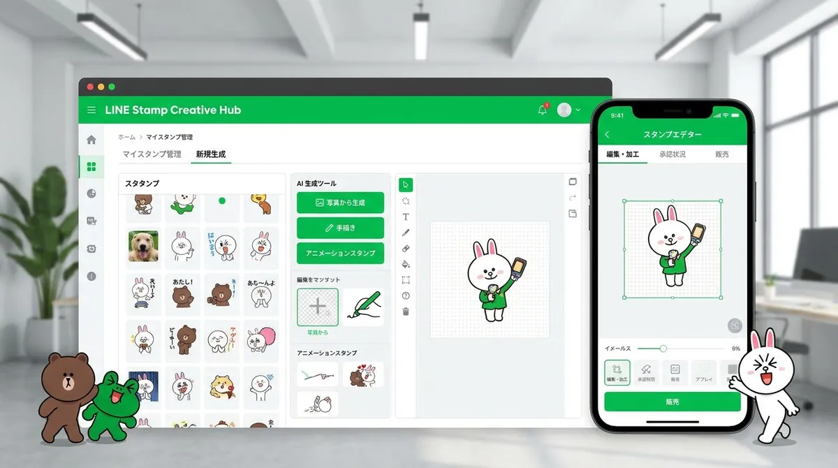 スタンプ生成~管理を効率化するWebアプリ