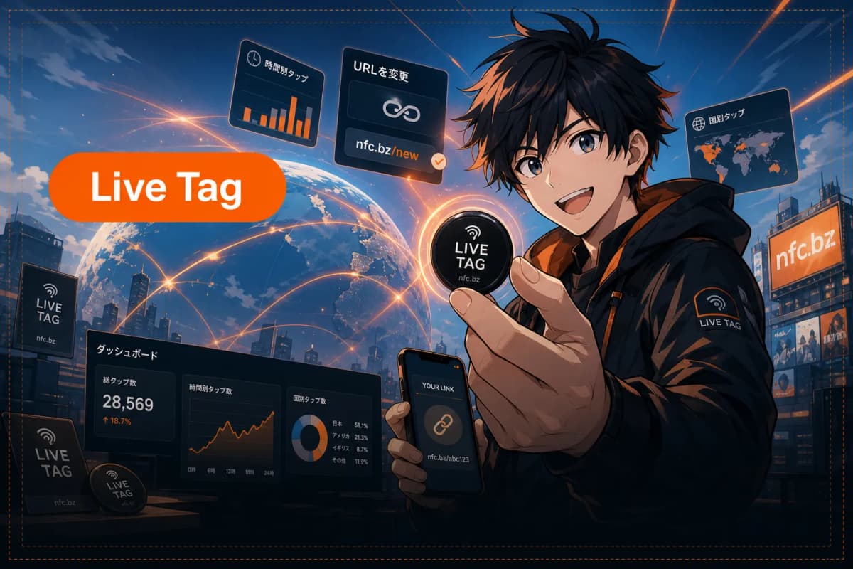 Live Tag の画面 1