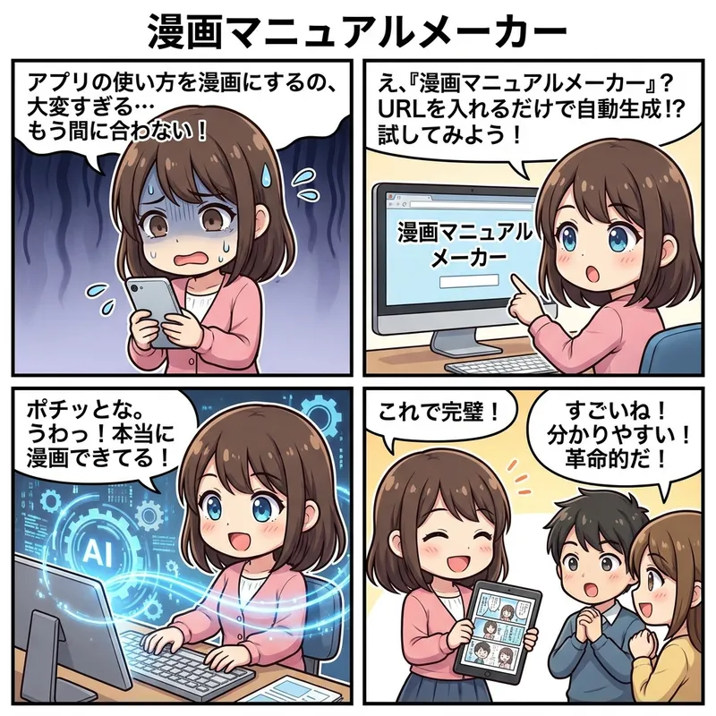 漫画マニュアルメーカー の画面 2