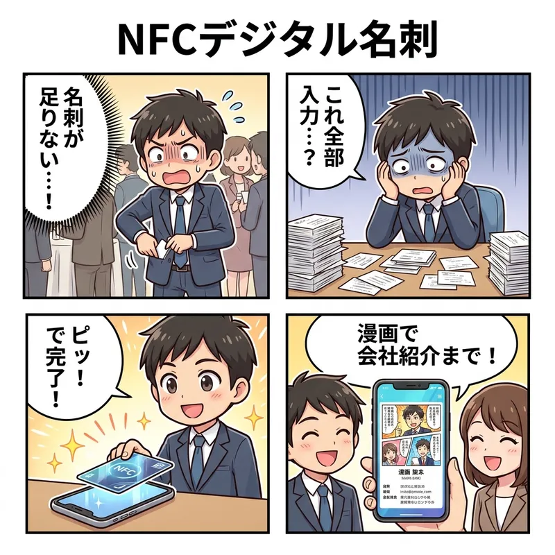 NFCデジタル名刺 / Nano-Card Pro の画面 2