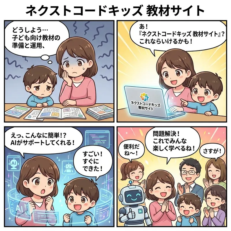 ネクストコードキッズ 教材サイト の画面 2