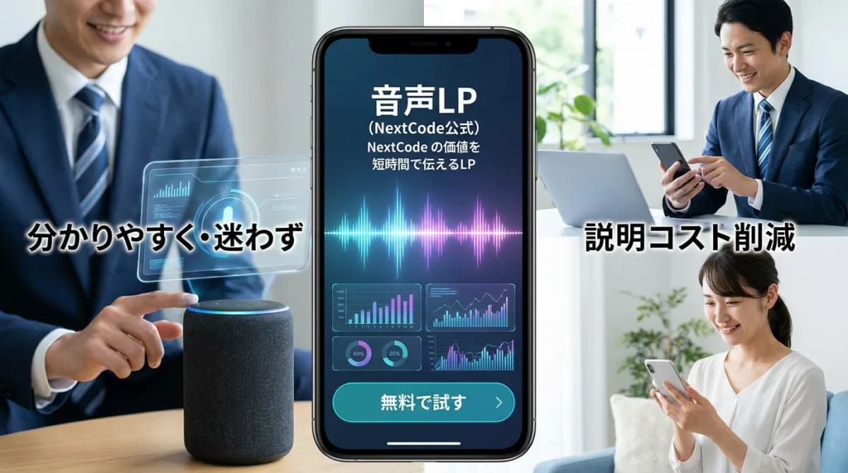 音声LP(NextCode公式) の画面 1