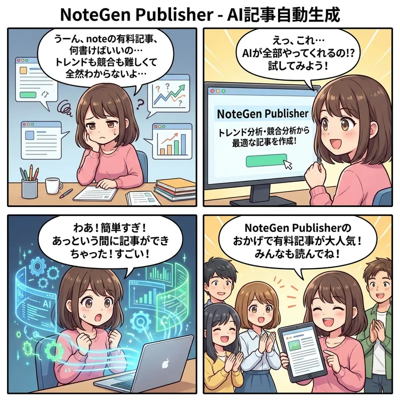 NoteGen Publisher - AI記事自動生成 の画面 2