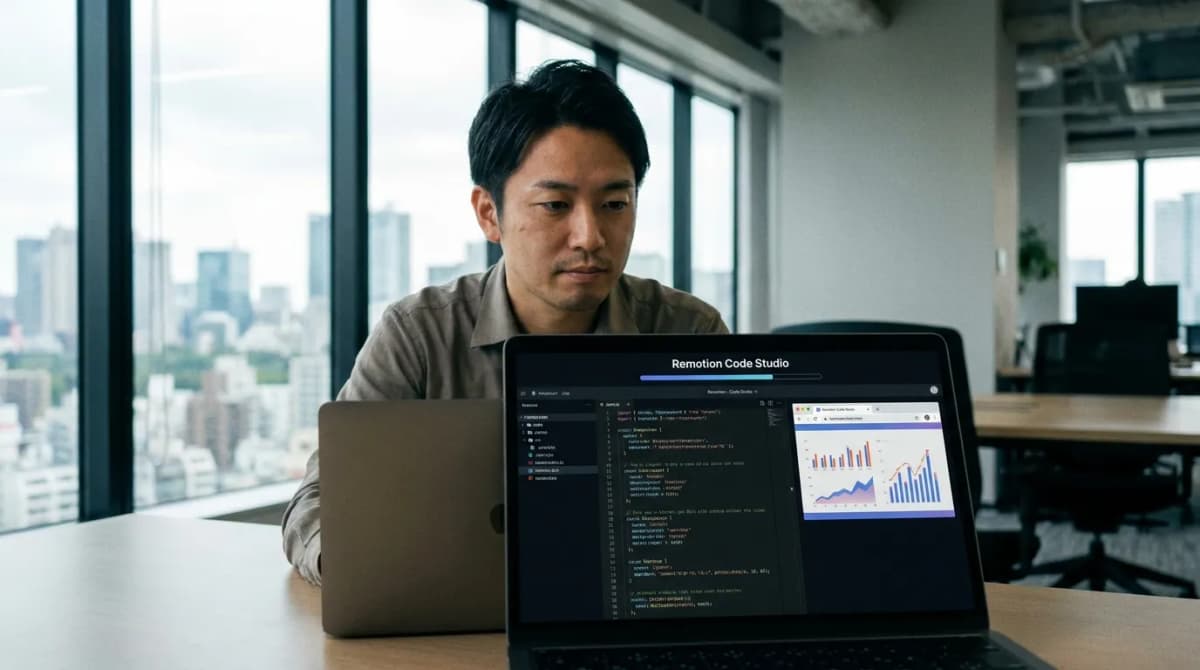 Remotion Code Studio の画面 1