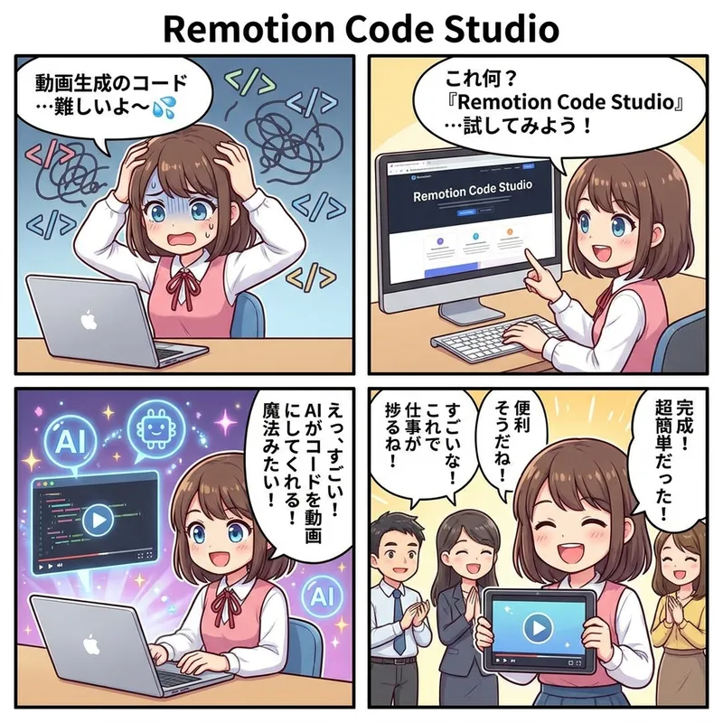 Remotion Code Studio の画面 2