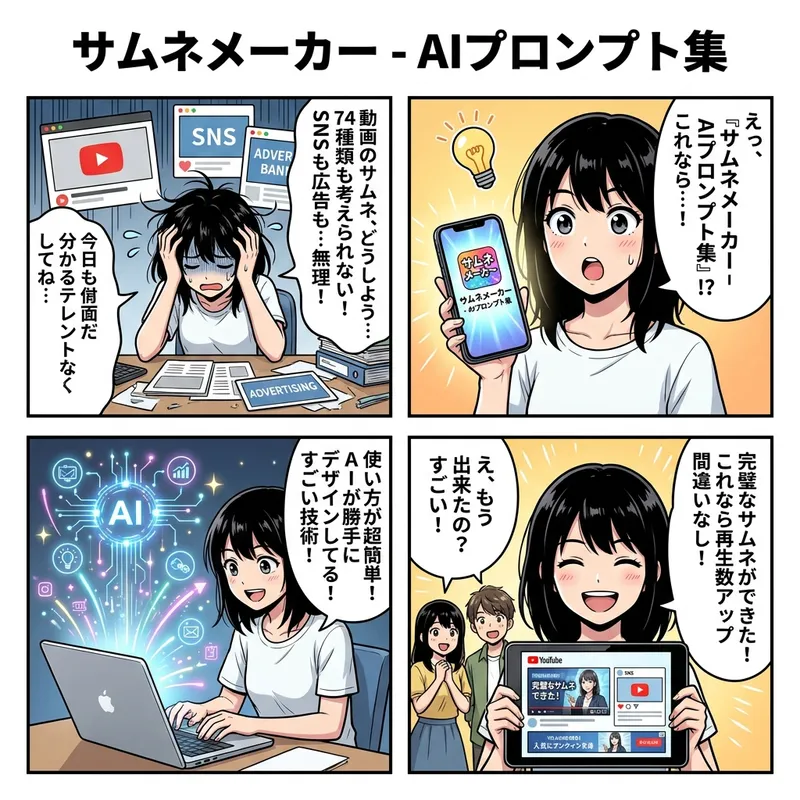 サムネメーカー - AIプロンプト集 の画面 2