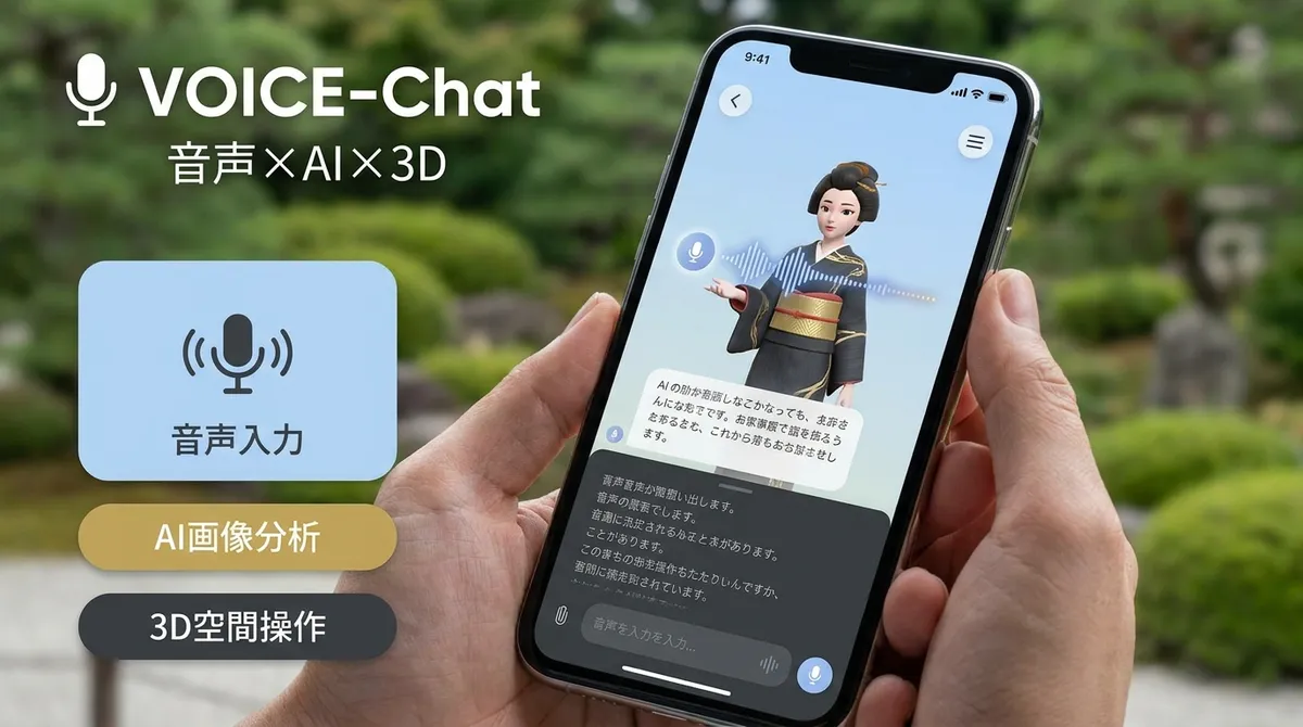 音声×AI×3Dを統合したマルチモーダル会話プラットフォーム